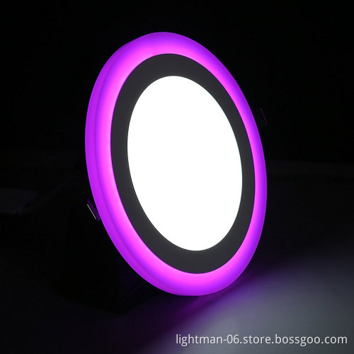Round Dual Color LED Panel Downlight